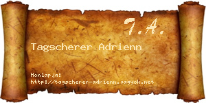 Tagscherer Adrienn névjegykártya